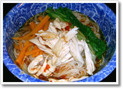 kamebishi 中華風蒸し鶏のそうめん